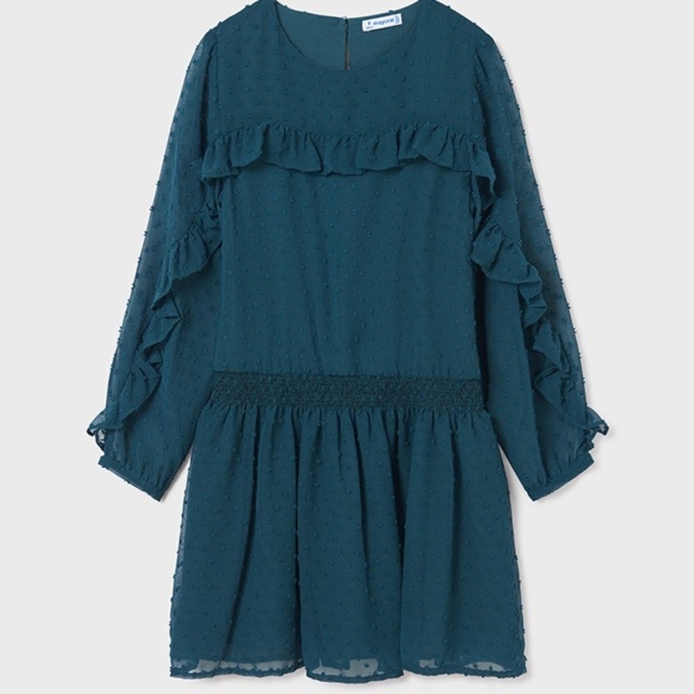 Size 3 Years Girls Mayoral Christmas Green Kids Formal Dress